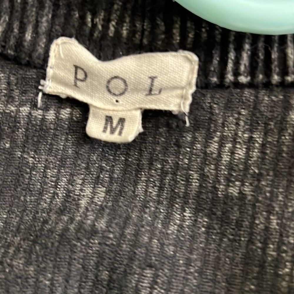 POL BLACK‎ CORDUROY JACKET WITH SWEATER SLEEVE SIZE M - Picture 4 of 7